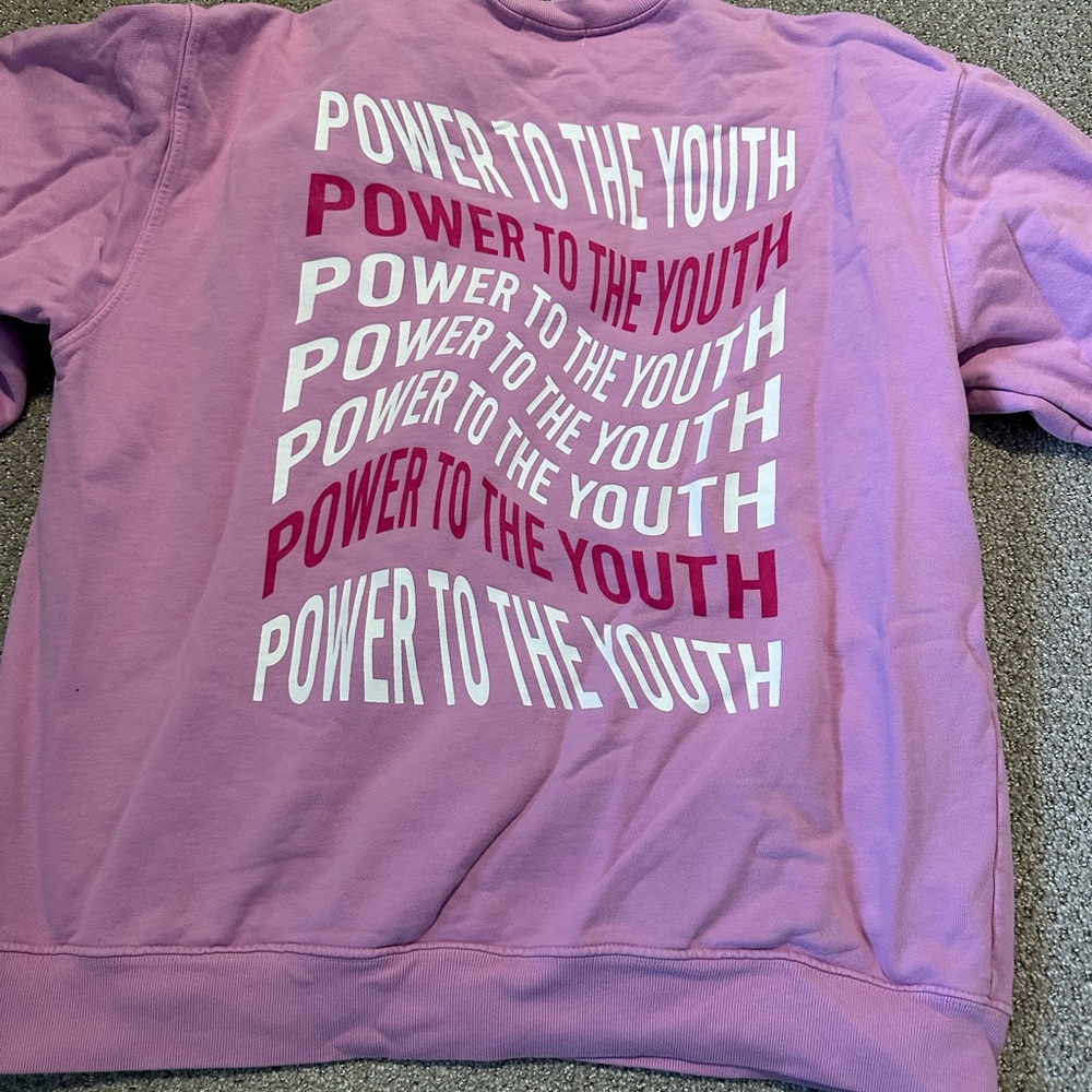 Mayfair The Label Oversized Graphic Crewneck “Power to the Youth”